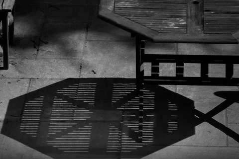 Table Casting Shadow Stock Photos