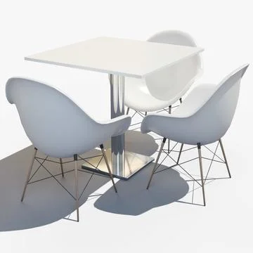 Table Chair 3D Model