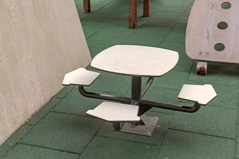 Table Chairs Playground Set Stock Photos