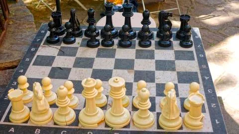 Table chess Foto stock