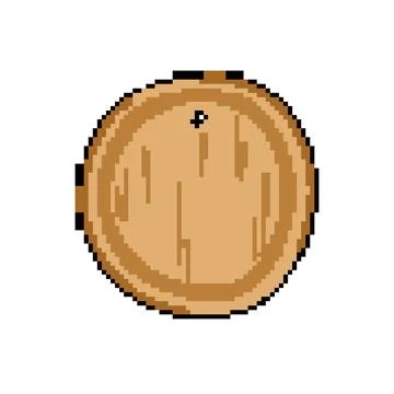 Table chopping board pixel art vector illustration Stock Illustration