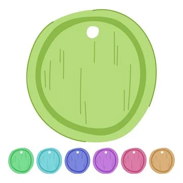 Table chopping board vector cartoon graphic Stock Illustration