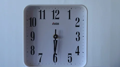 Table clock. 6.30 Stock Footage 125367696