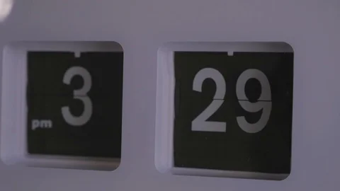 Table clock with dial shifter Stock Footage 118969660