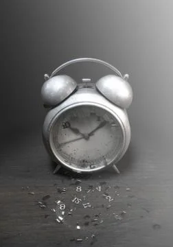 Table Clock Time Run Out Stock Illustration