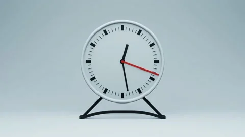 Table clock. Timelapse. Accelerated watch animation. Timer.  Stock Footage 221361850