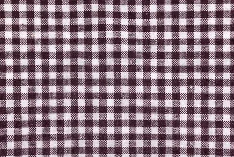 Table cloth with brown grids Foto stock