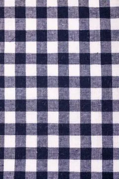 Table cloth with grey grid Foto stock
