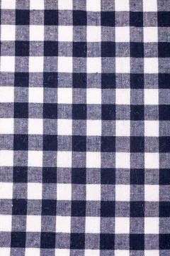 Table cloth with grey grid Foto stock