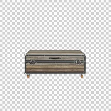 Table coffer close 2 up 1 Stock Illustration