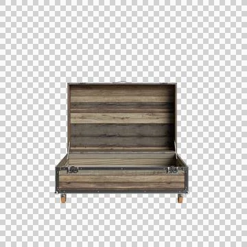 Table coffer open 2 up 1 Stock Illustration