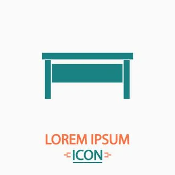 Table computer symbol Illustrazione stock