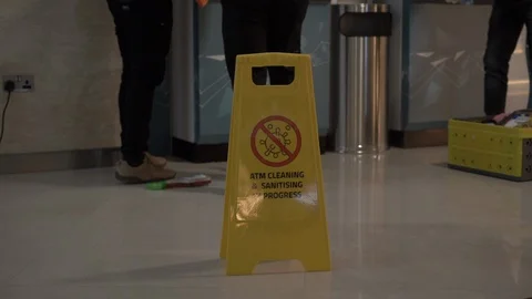 Table Danger virus. Stock Footage 128841105