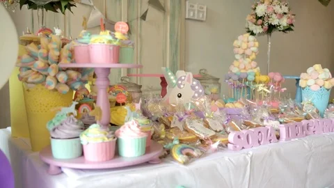 A Table Decorated for Celebration 3 스톡 동영상 97050820