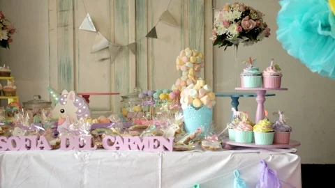 A Table Decorated for Celebration 스톡 동영상 97051529