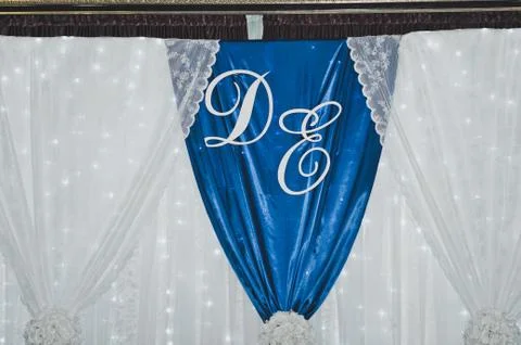 Table decorations for wedding 7671. Stock Photos