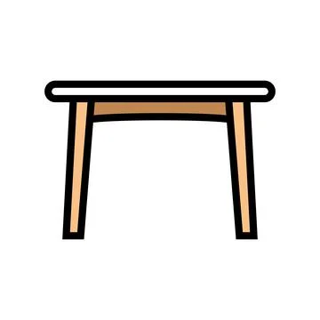 Table dinning color icon vector illustration Stock Illustration