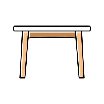 Table dinning color icon vector illustration Stock Illustration