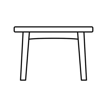Table dinning line icon vector illustration Stock Illustration