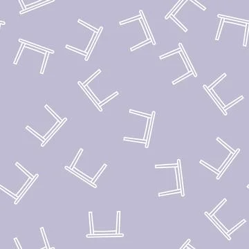 Table dinning line seamless pattern Illustrazione stock