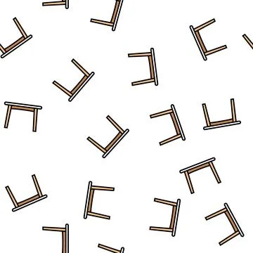Table dinning vector seamless pattern Illustrazione stock