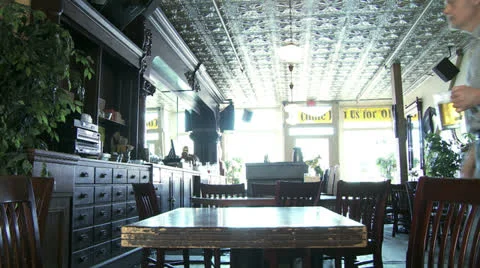 Table Drinkers 01 2S Stock Footage 26070288