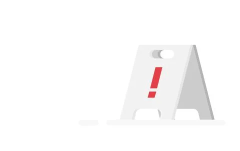 Table error on white background. Vector illustration. Stock Illustration