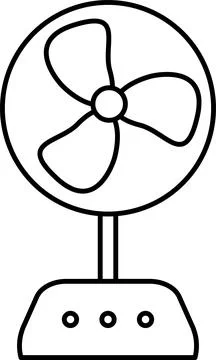 Table fan icon. Stock Illustration