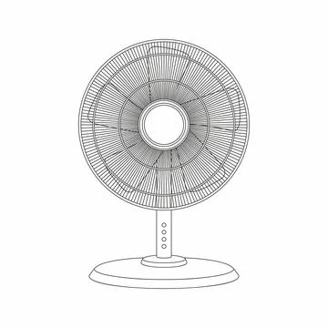 Table fan Stock Illustration
