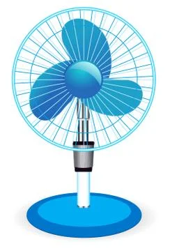 Table fan - vector illustration Illustrazione stock