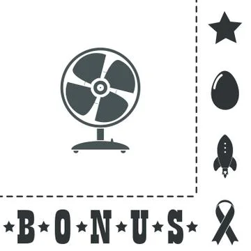 Table fan - vector illustration Stock Illustration