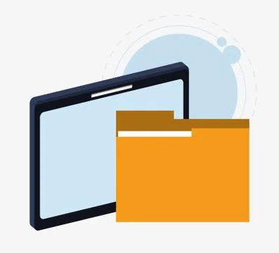 Table file and big data design Stock Illustration