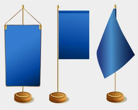 Table flags Stock Illustration