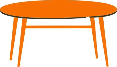 Table flat style isolate on background 库存插图