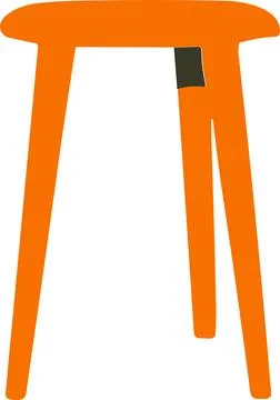 Table flat style isolate on background 库存插图