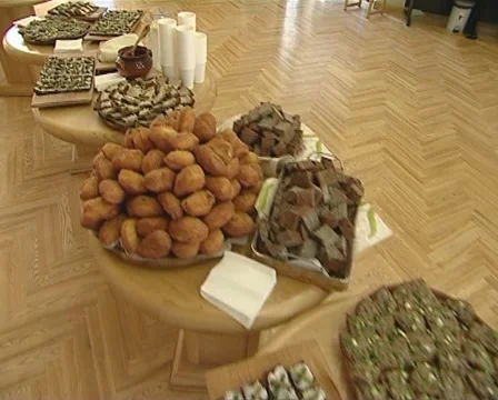 Table food buffet Stock Footage 10742631