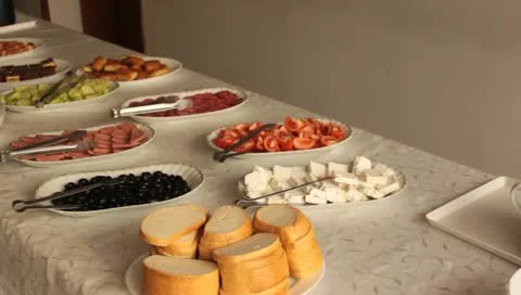 Table with food Video stock 10864673