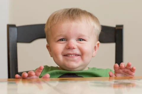 At the table for food. Stock Photos