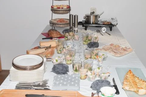 A table with food. Stock Photos