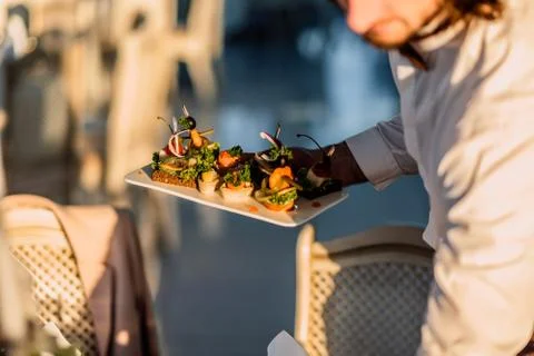 Table with food Stock Photos