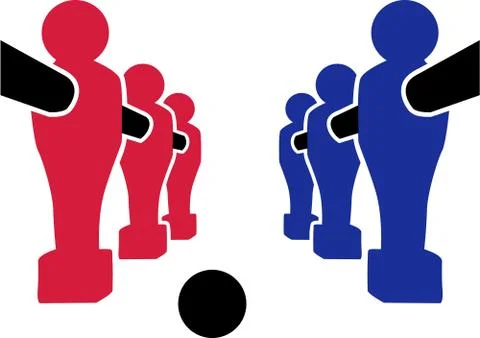 Table Football Competition Stock Illustration