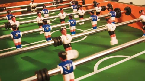 Table football. Game in process. Stock-Footage 42753824