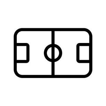 Table football icon vector. Isolated contour symbol illustration Stockillustratie
