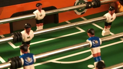 Table football. Playing table close-up. Stock Footage 42753831