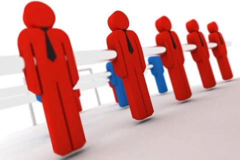 Table football teamwork Stock Illustration