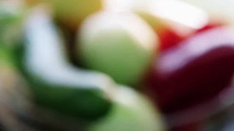 Table Full Of Vegetables Stock Footage 79409493