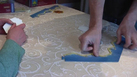 Table game. Homeliness. Video stock 127384885