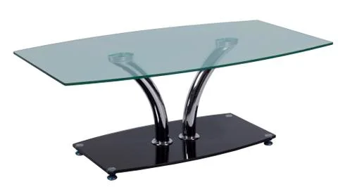 Table with a glass table-top Stock Photos