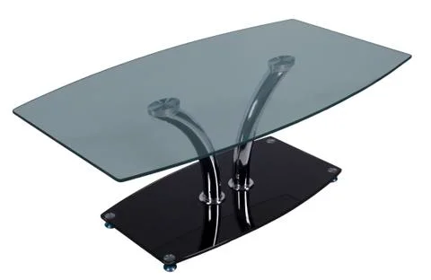 Table with a glass table-top Stock Photos
