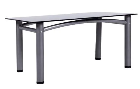 Table with a glass table-top Stock Photos